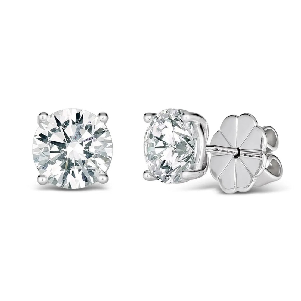 Bethenny x Anna Zuckerman Just Like Diamonds Crystalline 4 Carat Studs $40 Firm - Picture 2 of 8